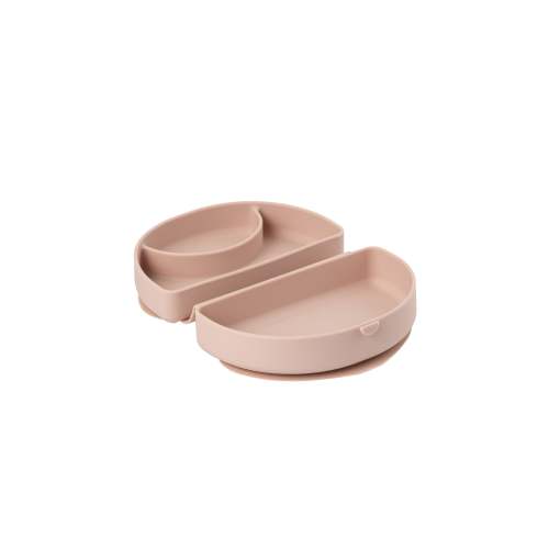 Silifold: Compact Children's Portable Plate - Pink Salt