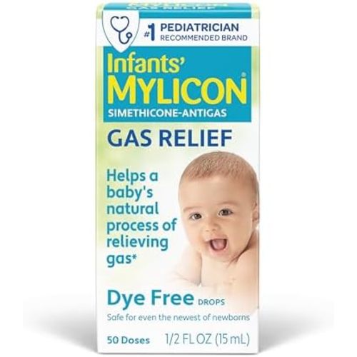 MYLICON Gas Relief Drops for Infants & Babies, Dye Free Formula, 0.5 Fl Oz.