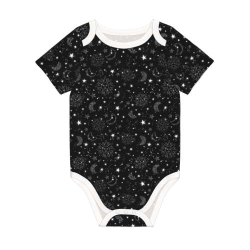 Rocae Space Galaxy for Baby Climbing Clothes Soft Baby Romper for Active Infants Comfortable and Breathable Crawling Jumpsuit Unisex Baby Outfit 9M