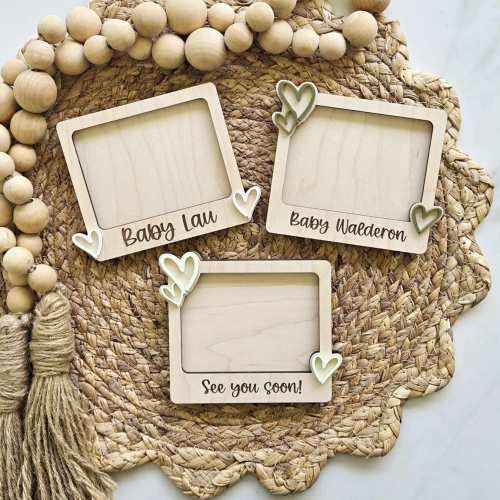 Personalized Ultrasound Fridge Magnet: Pregnancy Announcement