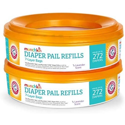 Munchkin Arm & Hammer Diaper Pail Refill Rings, 544 Count, 2 Pack (272 Count Each)