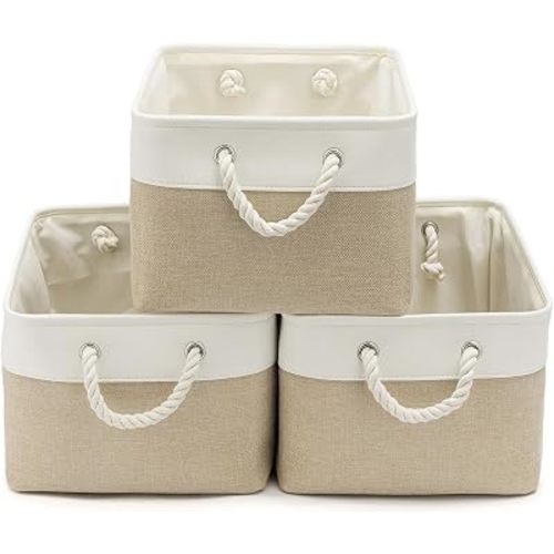 15.7x11.8x8.26 Inch Fabric Large Storage Bins with Handles 3 Pack