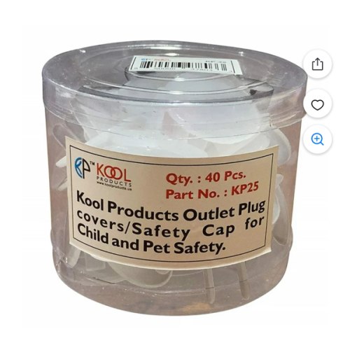 Kool Products Outlet Plug Covers, 40 Pack, Clear Electrical Safety Caps - Walmart.com