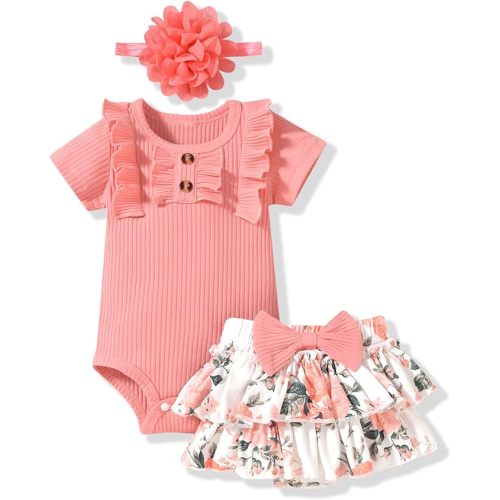 Aalizzwell Newborn Infant Baby Girls Summer Outfit