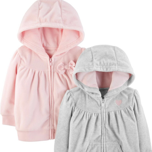 Simple Joys by Carter's Girls' 2-pack Full Zip Hoodies