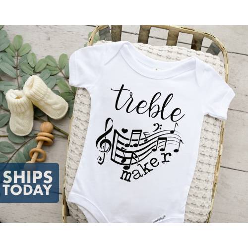 Treble Maker Baby Onesie: Music Lover Gift