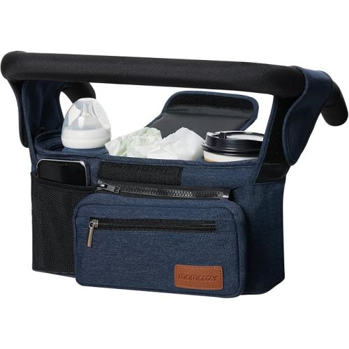 Momcozy Universal Stroller Organizer with Insulated Cup Holder