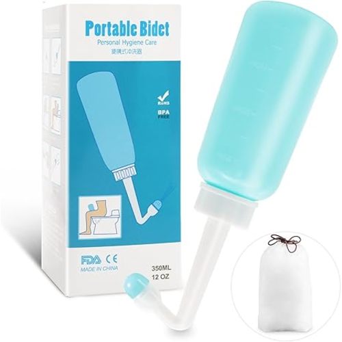 Peri Bottle for Postpartum Care,12 OZ Peri Bottles Postpartum Essentials Portable Bidel Perineal Bottle for Wemen