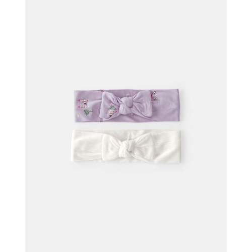 Baby Girl Fairytale PurelySoft Headbands - Purple/Ivory | Carter's
