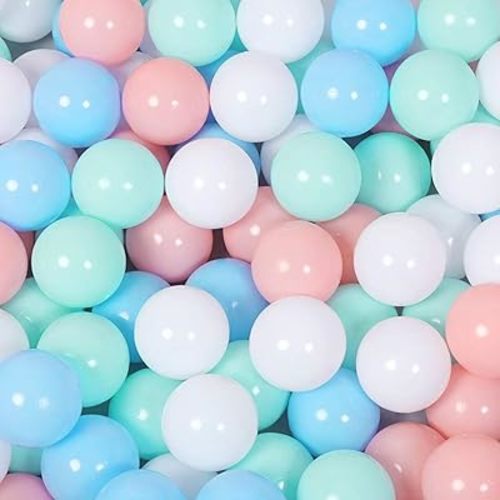Playhouse Pool Balls Funny Ocean Balls 100PCS Colorful Plastic Crush Proof Pit Balls Play Balls Pool Tent Balls for Babies