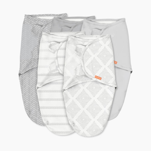 SwaddleMe Original Swaddle Wrap (5 Pack) - Neutral Greys