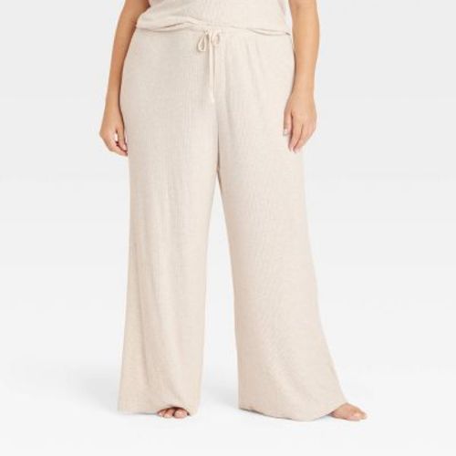 Women's Cozy Ribbed Wide Leg Pants - Auden™