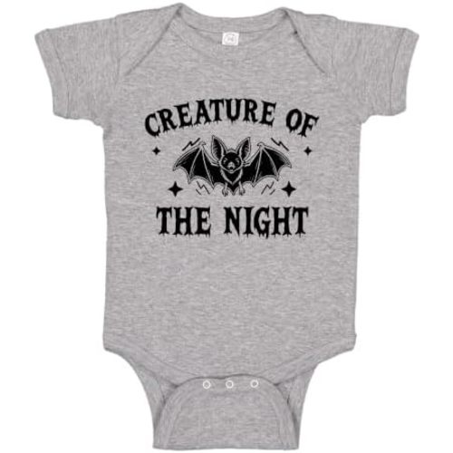 Creature of the Night Bat Halloween Baby Bodysuit One Piece Toddler Shirt