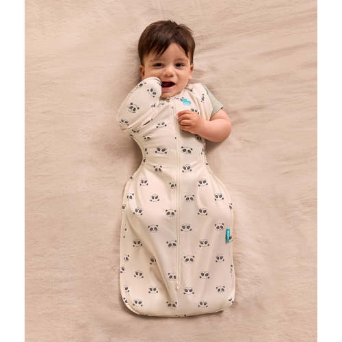 Swaddle Up™ 2-in-1 Transition Bag 1.0 TOG Cotton Cream Sleepy Pandas