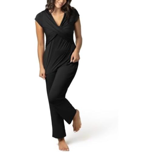 Kindred Bravely Davy Maternity and Nursing Pajama Set, Postpartum Sleepwear