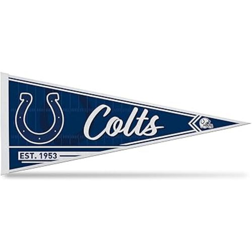 Rico Industries NFL Football Classic 12" x 30" Felt Wall Décor Pennant - Great for Home/Bed Room/Man Cave Décor