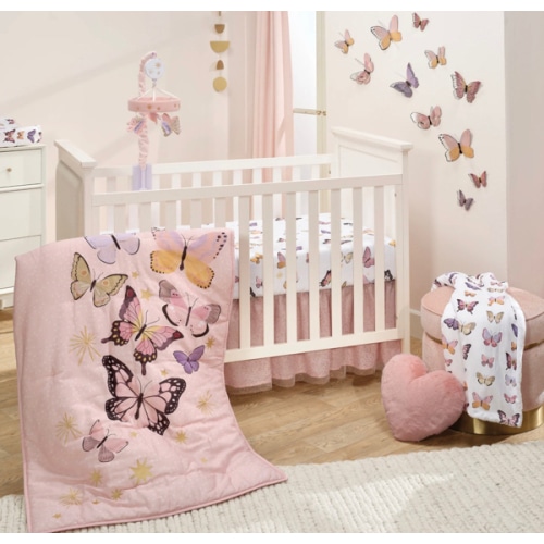 Butterfly Dreams 3-Piece Crib Bedding Set