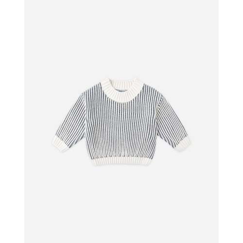 Relaxed Knit Sweater || Ocean