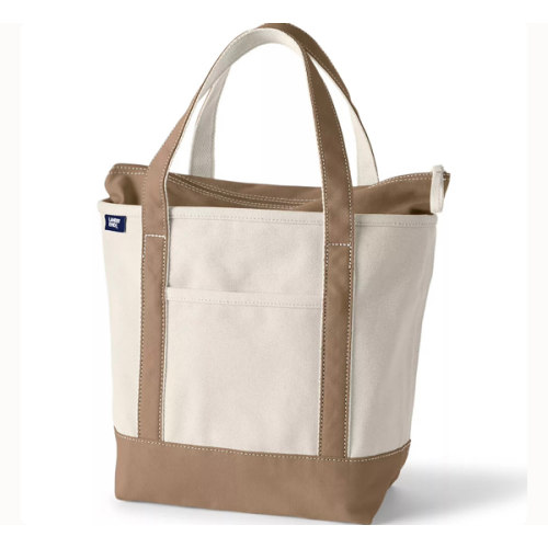 Medium 5 Pocket Open Top Canvas Tote Bag | Lands' End