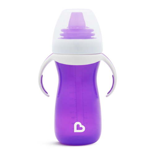 Munchkin Gentle Transition Sippy Cup with Handles 10 oz, Unisex Purple