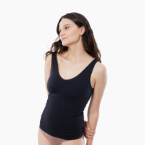 Ingrid and Isabel Postpartum Tank With Compression - Black, L
