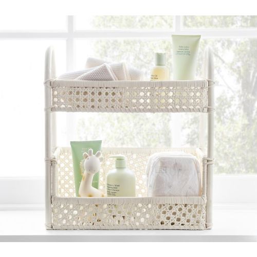 Sadie Caned Tiered Stacked Organizer