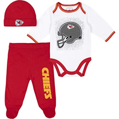 Gerber Unisex Baby NFL Team Footed Pant and Bodysuit Gift Set