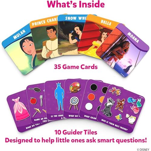 Skillmatics Guess in 10 - Disney Princess Card Game for Preschool Kids, Girls & Boys Who Love Cinderella, Ariel, Jasmine, Fun Travel Game & Gifts for Ages 3, 4, 5, 6