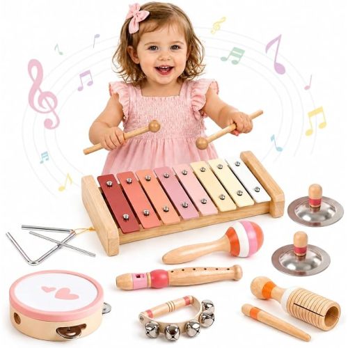Vanplay Montessori Musical Instruments Toys for 2 3 Year Old Girls Gifts