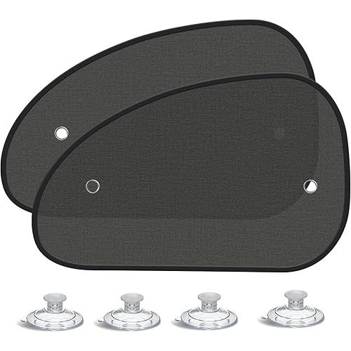 2026 New Upgrade Car Window Shades for Side Window 25"X15"(2 Pack),Car Window Shade for Baby Suction Cup,Sun Shade Side Window Can Blocks 99.98% UVR