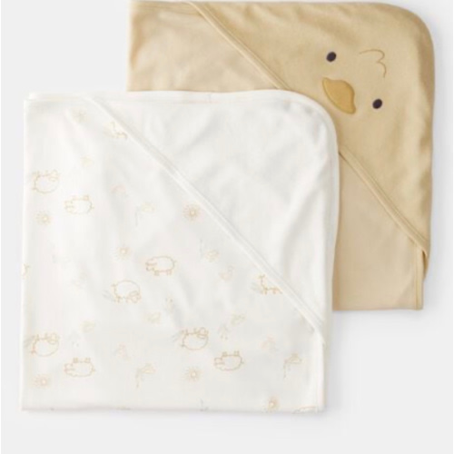 Baby 2-Pack Hooded Towels - Yellow | Carter's