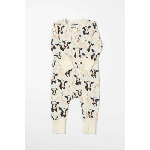 Floral Holsteins Bamboo Baby Zippy – American Farm Company