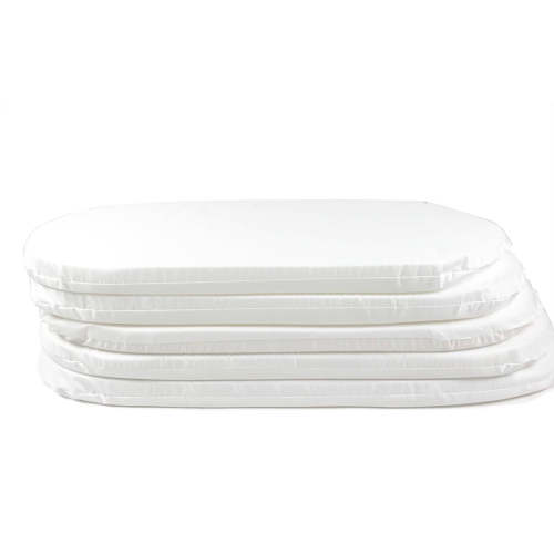 Covered Foam Mattress Pad, Moses Basket Shaped, 32x17