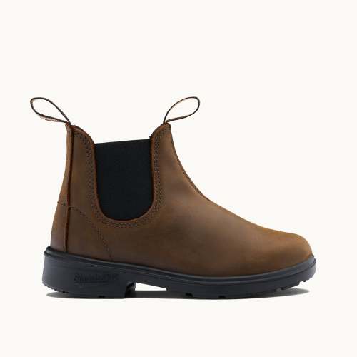 Antique Brown Leather Chelsea Boots, Kids' Series 1468 - Blundstone