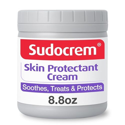 Sudocrem Diaper Rash Cream for Babies, Triple Action Zinc Oxide Baby Rash Cream, Soothing Skin Protectant for Diaper Care & Baby Skin, 8.8oz (250g)