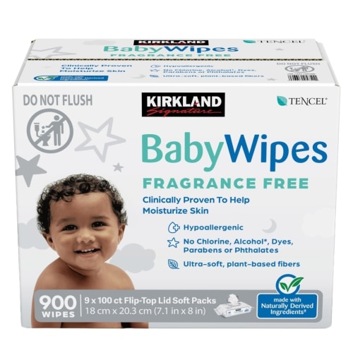 Kirkland Signature Baby Wipes Fragrance Free