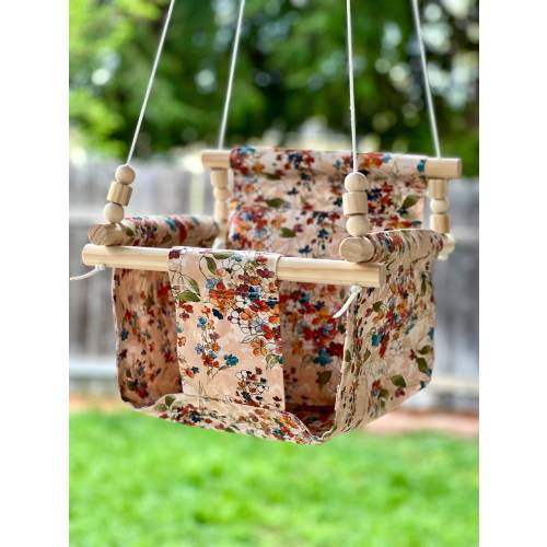 WEATHERPROOF Outdoor Garden Baby Swing with pillow and playing beads
