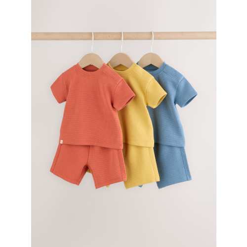 Orange/Blue/Yellow Tops and Shorts 6 Piece Baby Set (0mths-2yrs)