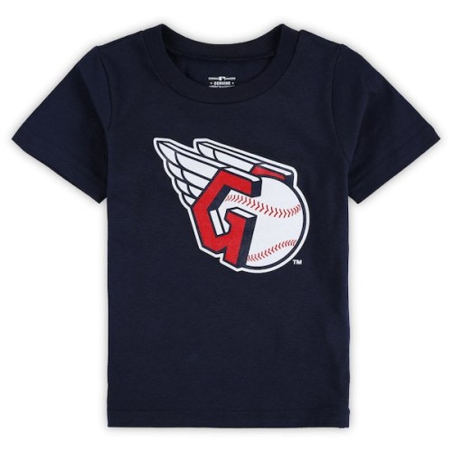 Toddler Cleveland Guardians Navy Team Crew Primary Logo T-Shirt