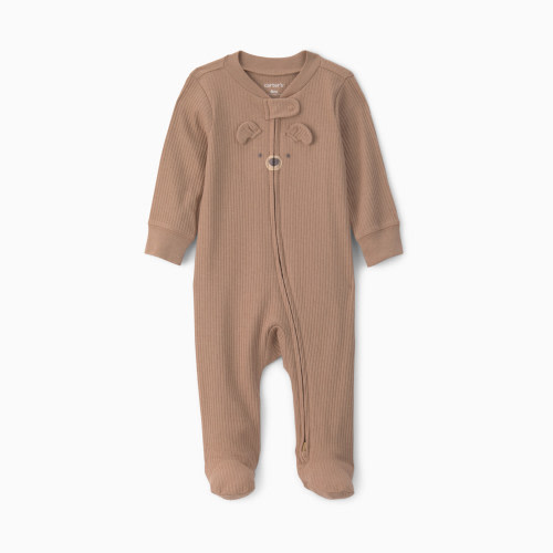 Carter's Snug Fit Sleep & Play Pajamas - Brown Bear, 3M