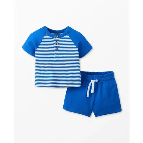 Baby Henley T-Shirt & Shorts Set | Hanna Andersson