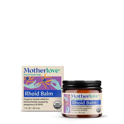 Motherlove Mom's Bottom Balm (1 oz) | Organic Herbal Salve w/ Witch Hazel for Bottoms During Pregnancy & Postpartum —Non-GMO Ointment