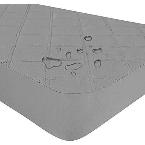 Yoofoss Waterproof Crib Mattress Protector, Quilted Fitted Crib Mattress Pad, Ultra Soft Breathable Toddler Mattress Protector Baby Crib Mattress Cover Breathable and Hypoallergenic (28''x52'')