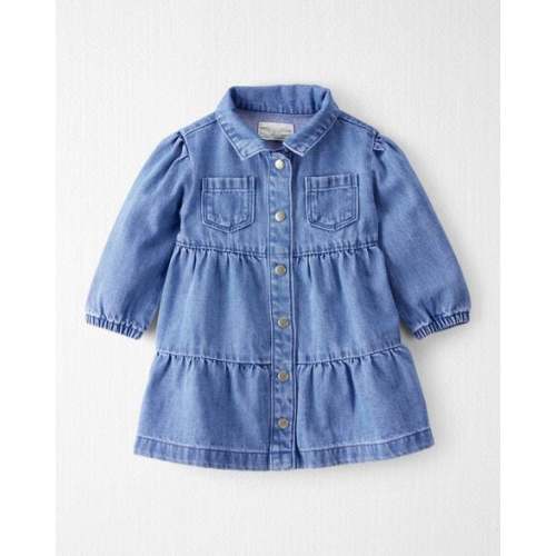 Baby Girl Organic Cotton Denim Dress - Little Planet | Carter's