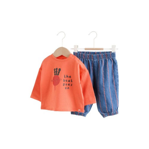 Beet Goes On Long Sleeve T-Shirt & Pants Set, 6-9M