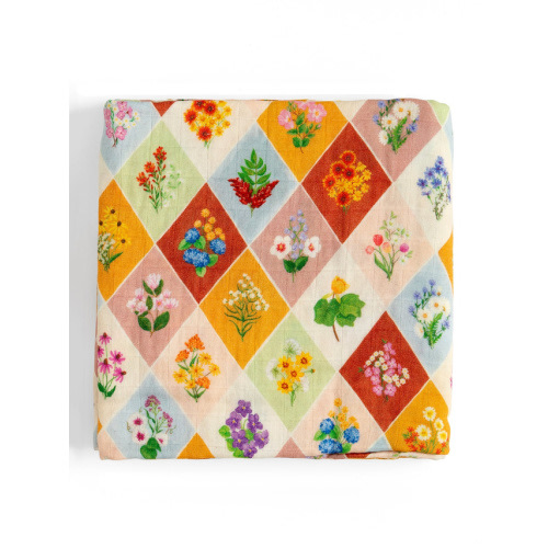 Vintage Blooms Muslin Baby Swaddle Blanket - 1canoe2