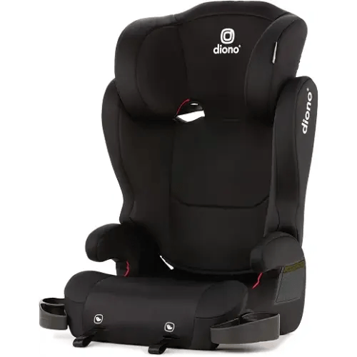 Diono Cambria 2 XL, Dual Latch Connectors, 2-in-1 Belt Positioning Booster Seat, High-Back to Backless Booster, Space and Room to Grow, 7 Headrest Positions, 8 Years 1 Booster Seat, Black