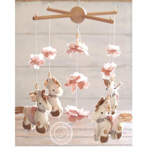 Horse Baby Mobile, Horse Mobile, Horse Nursery Decor, Horse Crib Mobile, Baby Shower Decorations