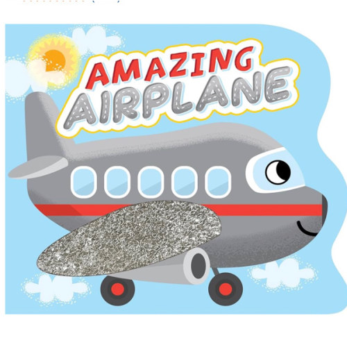 Little Hippo Books Amazing Airplane - Touch and Feel Board Book - Sensory Board Book (Touch & Feel Sensory Board Books for Baby & Toddler Time)