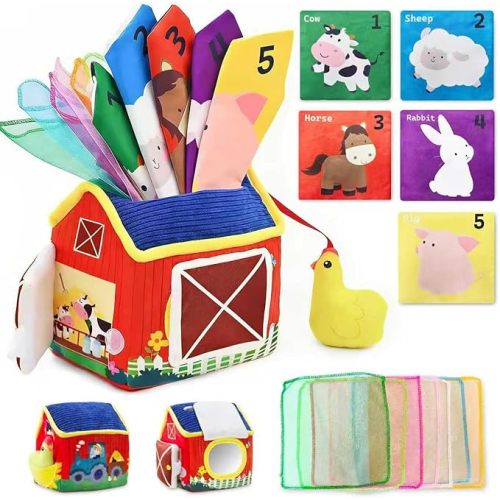 weirtoya Baby Tissue Box Toy 6 to 12 Months for Babies Toys Montessori Toys Learning Toys Sensory Toys Boy Girl Gifts for Babies 6 12 18 Months Old Christmas Baby Stocking Stuffers